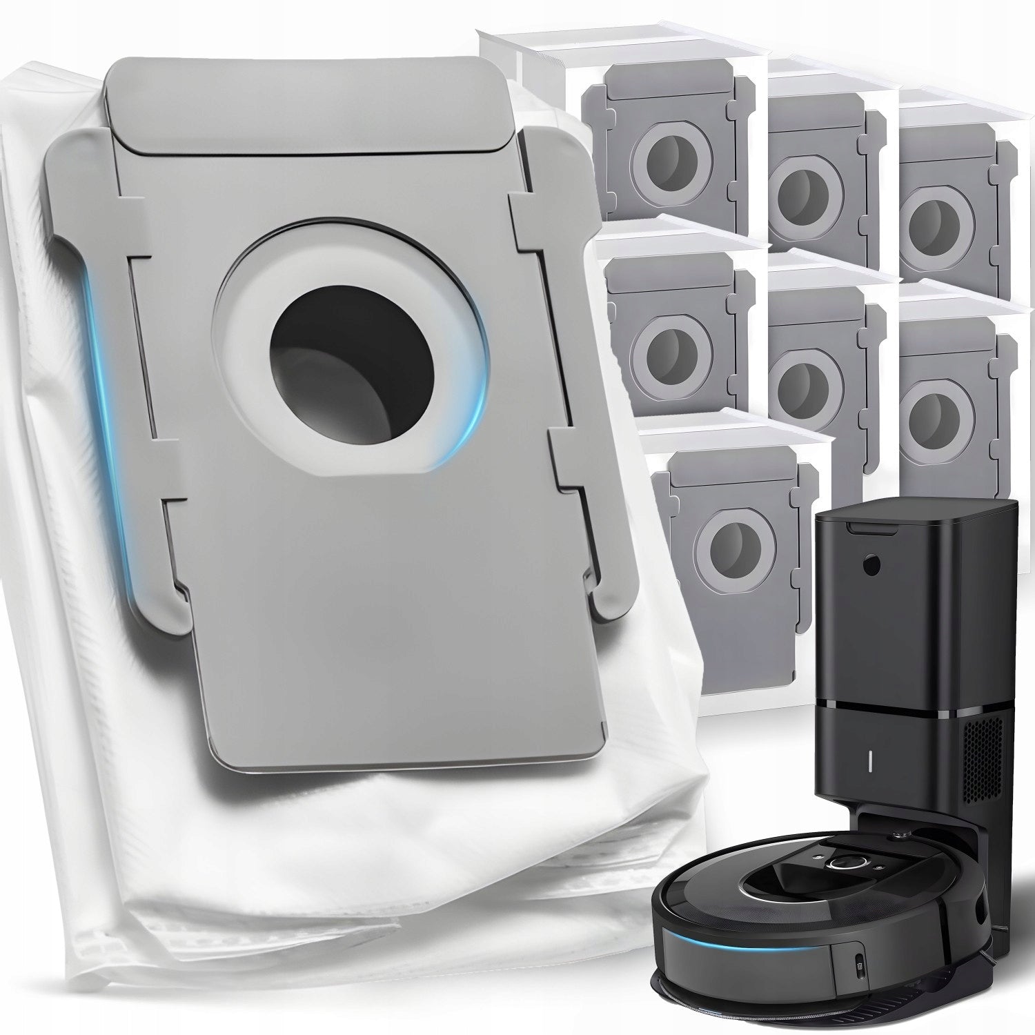 8X IROBOT ROOMBA BAGS FOR BASE CLEAN STATION 8pcs I3+ I4+ I5+ J5+ I7+ J7+ EAN (GTIN) 5907056100768