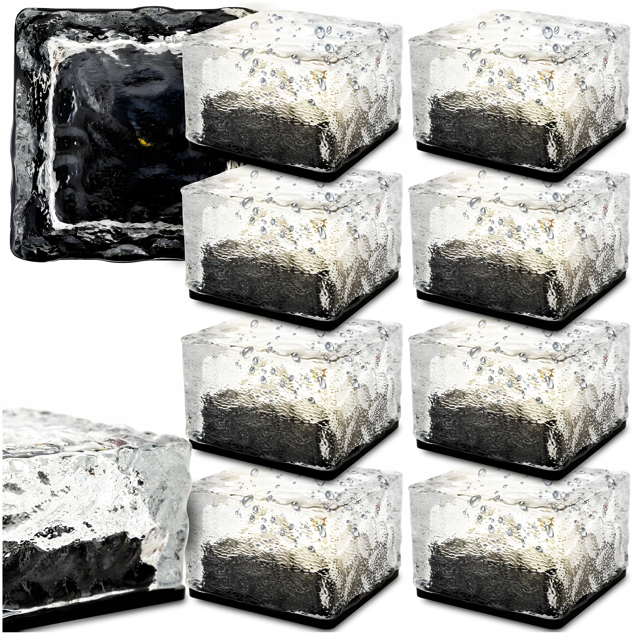 8X SOLAR INRUN LAMP GROUND ICE CUBE INRUN LIGHTS CUBE 7X7
