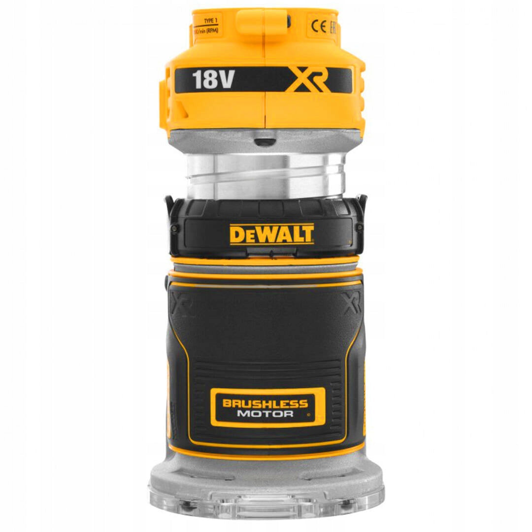 8mm 1/4" 18V HIGH SPINDLE EDGE MILLING MACHINE WITH DeWALT ADJUSTMENT Manufacturer code DCW604N