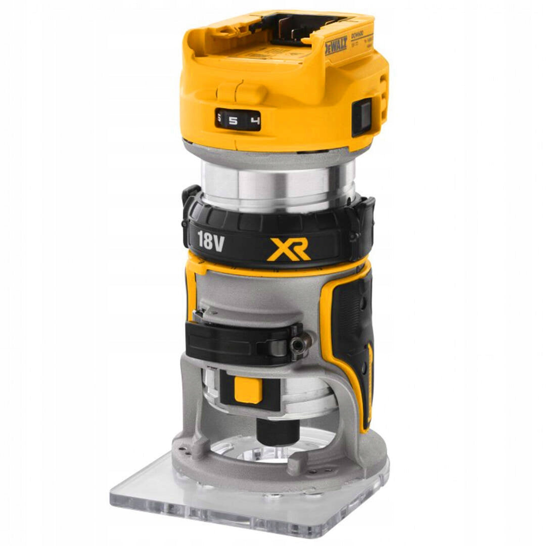 8mm 1/4" 18V HIGH SPINDLE EDGE MILLING MACHINE WITH DeWALT ADJUSTMENT Series DW DCW604N