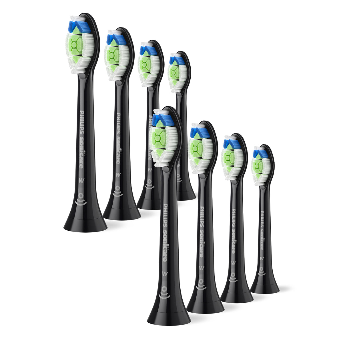 8pcs Philips Sonicare W2 Optimal White HX6064 Toothbrush Tips Packaging status original