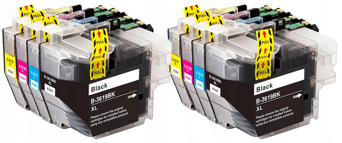 8x BROTHER INK CARTRIDGE LC3619XL MFC-J2330DW MFC-J3530DW MFC-J3930DW MFC-J2730DW Packaging status original