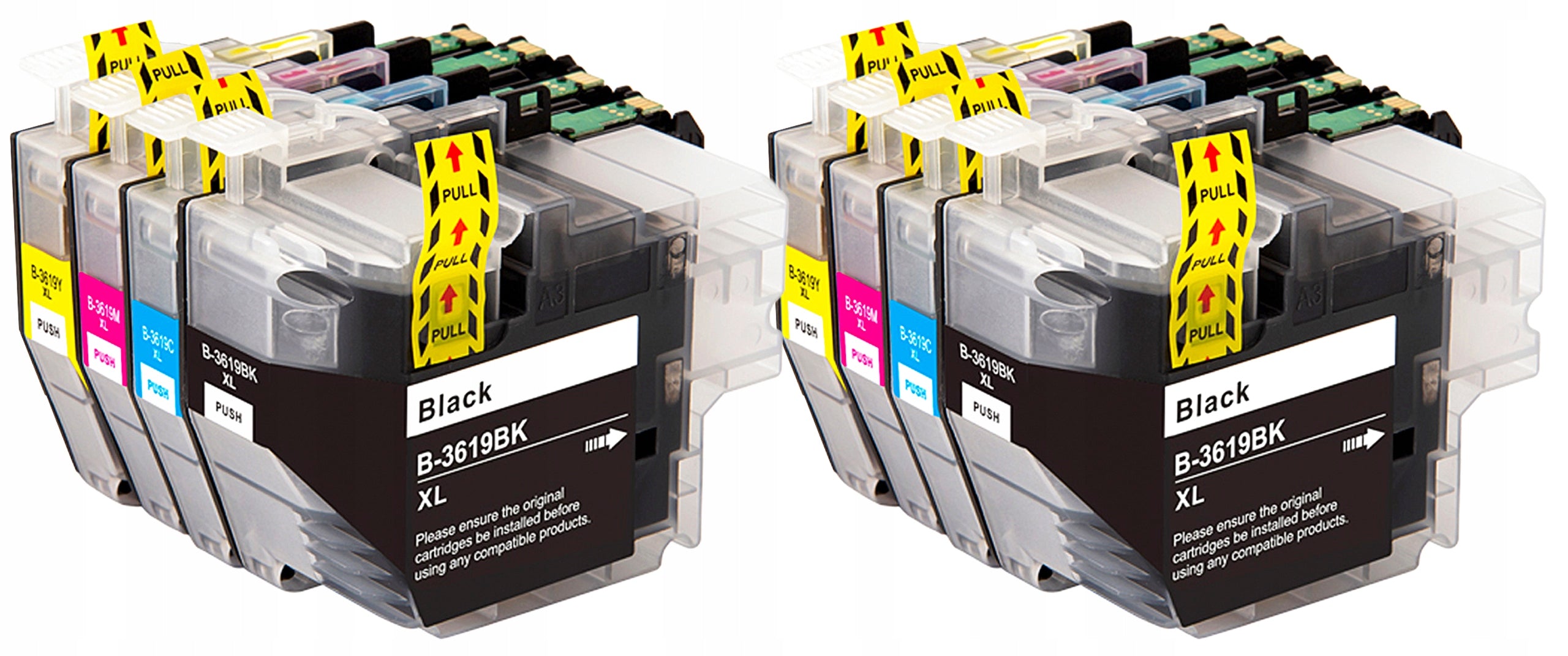 8x BROTHER INK CARTRIDGE LC3619XL MFC-J2330DW MFC-J3530DW MFC-J3930DW MFC-J2730DW Packaging status original