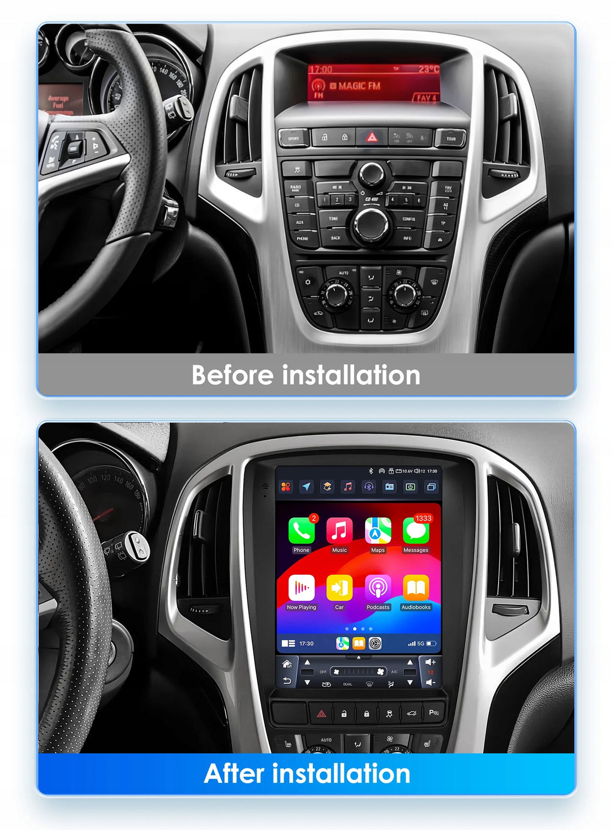 9.7" 2Din Android 13 Car Radio For Opel Astra J 2009-2015 Carplay 8G 128G Brand Eunavi