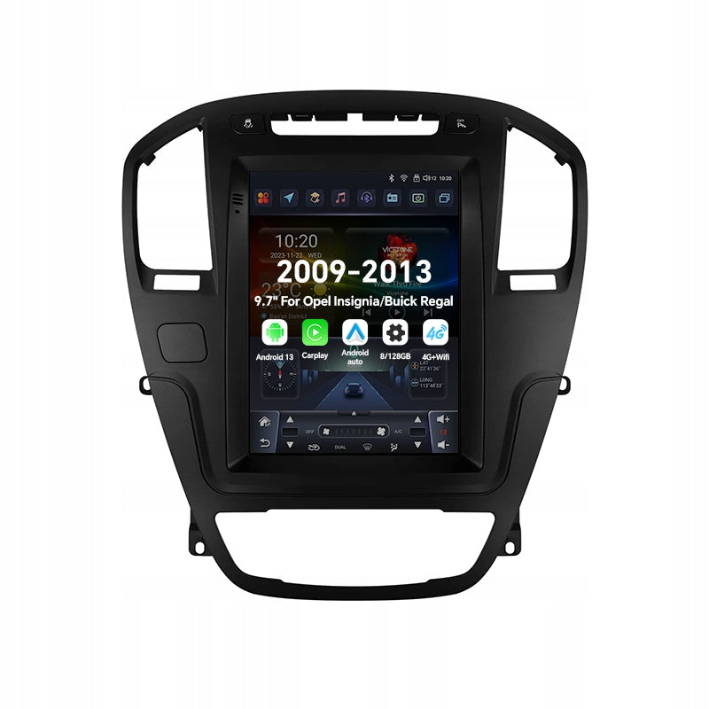 9.7" 2Din Android 13 Car Radio For Opel Insignia Buick Regal 2009-2013