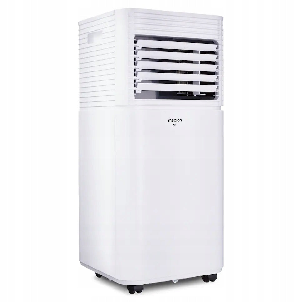 900W SILENT PORTABLE AIR CONDITIONER WITH COMPACT REMOTE CONTROL Brand Medion