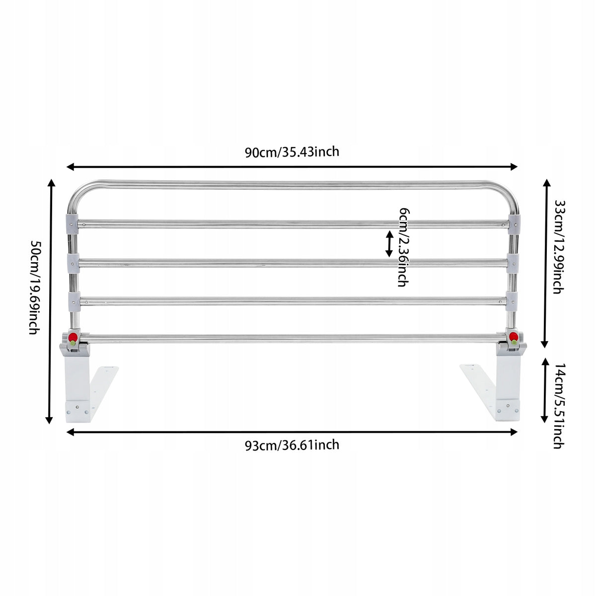 90cm Bed Rail Foldable Portable Safety Bed Guard for Seniors Manufacturer code 90CM BED RAIL FOR SENIORS