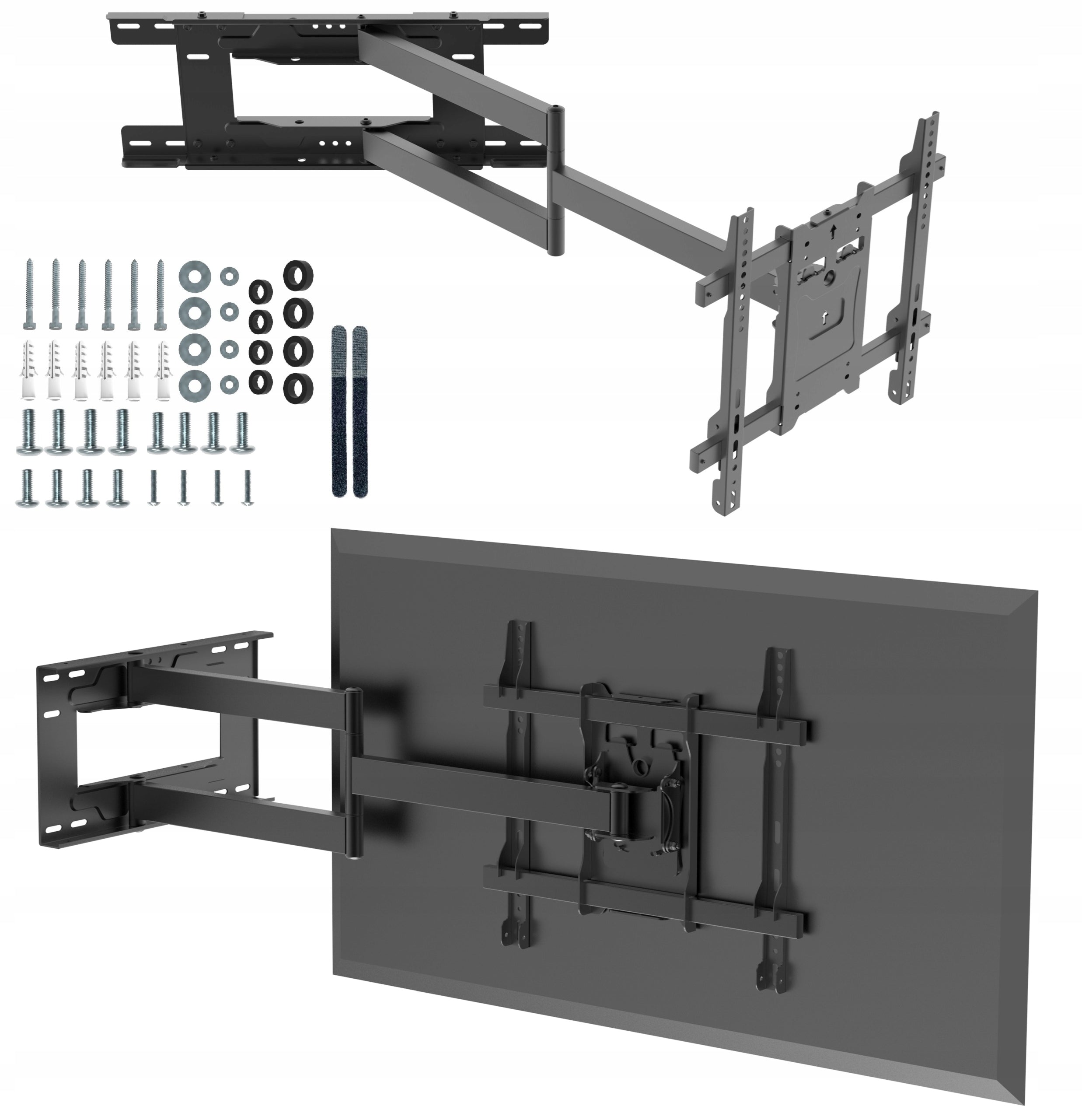 92cm LONG ARM TV MOUNT TV HANGER 50 55 65 inches SUPER STRONG