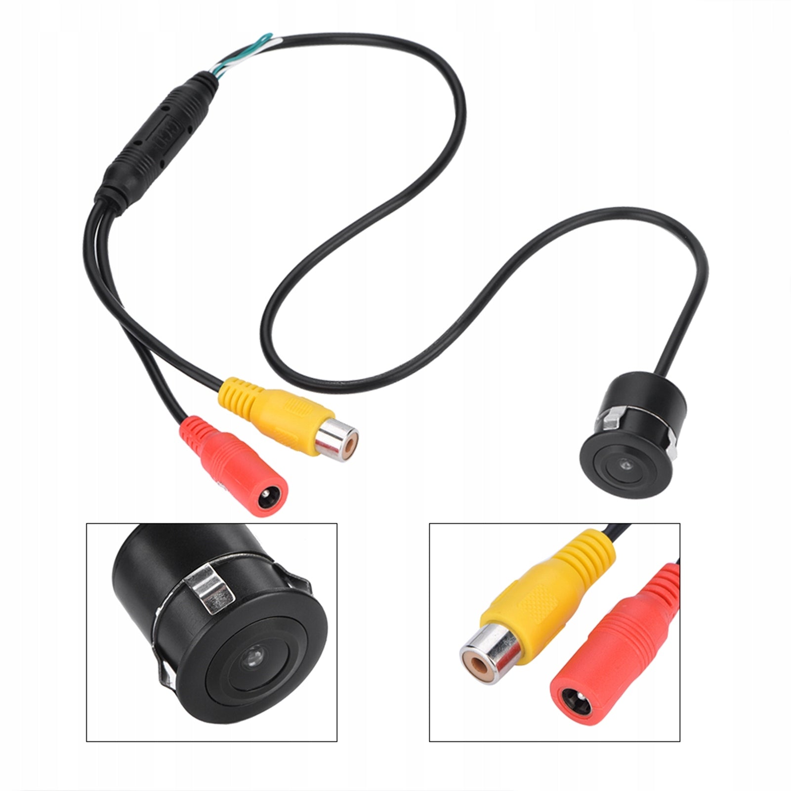 95 DEGREE CAMERA MINI CCTV PAL WATERPROOF WIRES FOR CAR Model Spacnana
