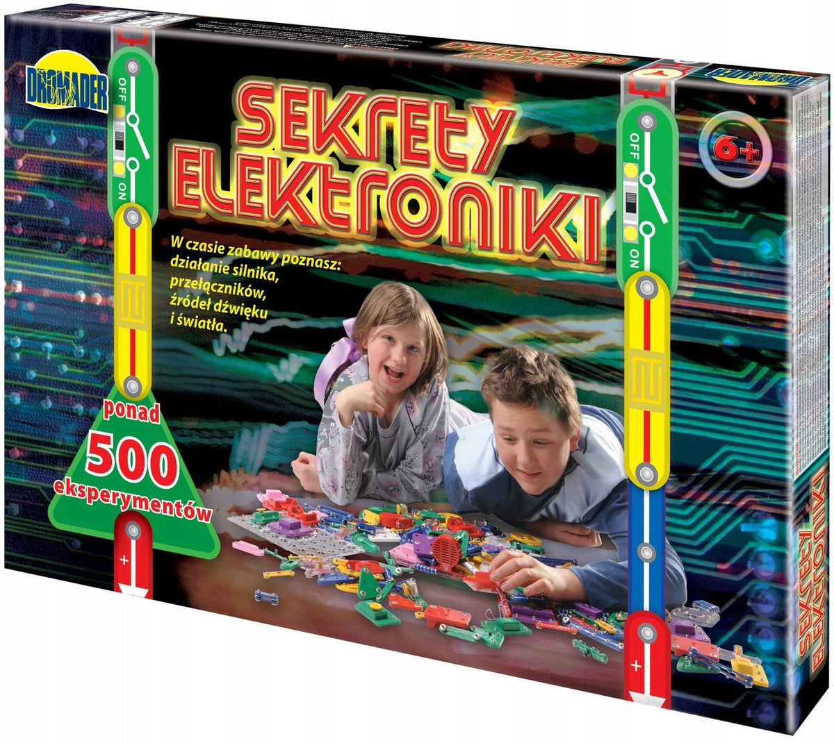 9544 SECRETS OF ELECTRONICS 500 EXPERIMENTS SCIENCE SET DROMADER