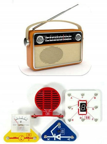 9568 SECRETS OF ELECTRONICS 80 Experiments RADIO FM DROMADER Brand Dromader