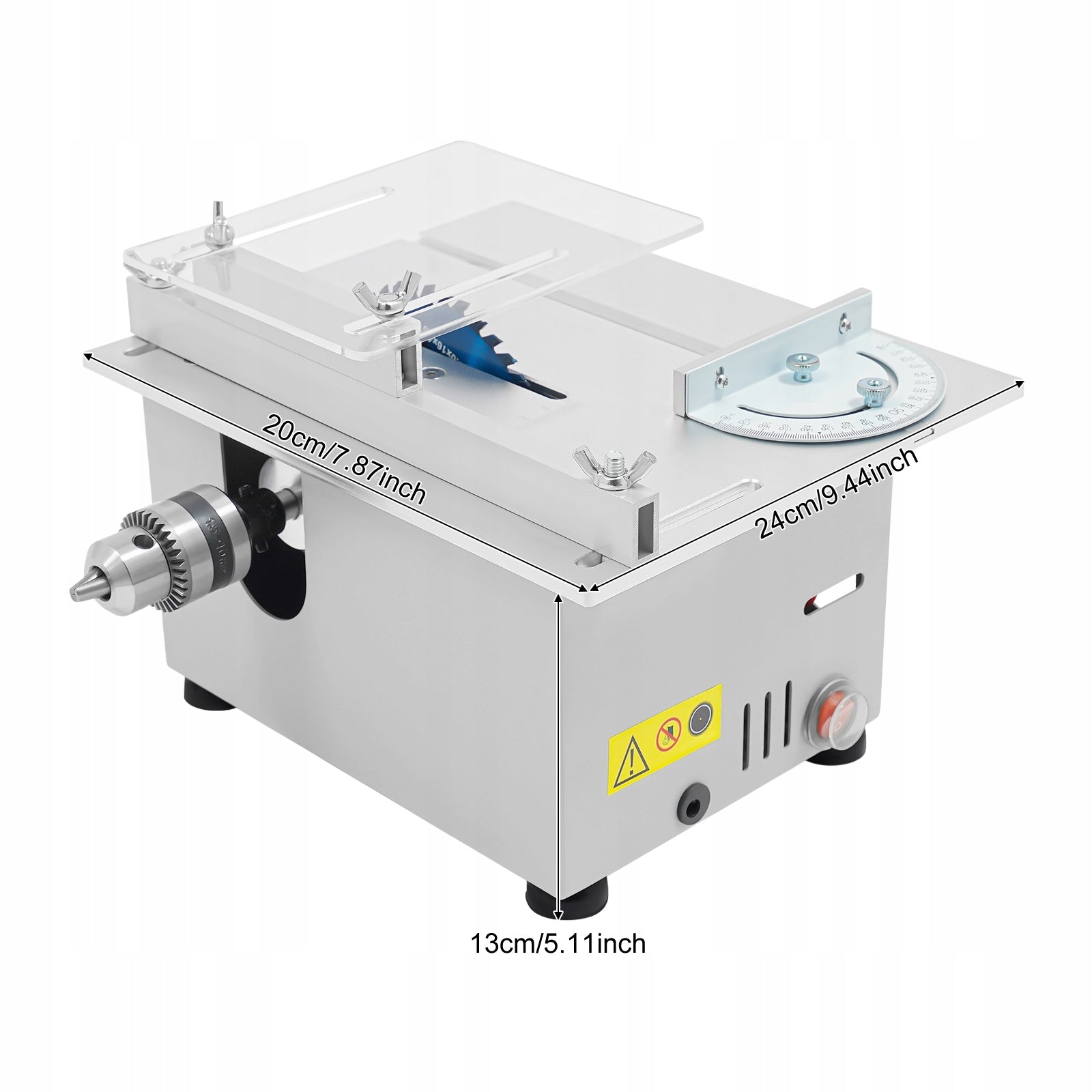 96W Mini Table Saw 7 Gears Adjustable Variable Speed Table Saw Packaging status original