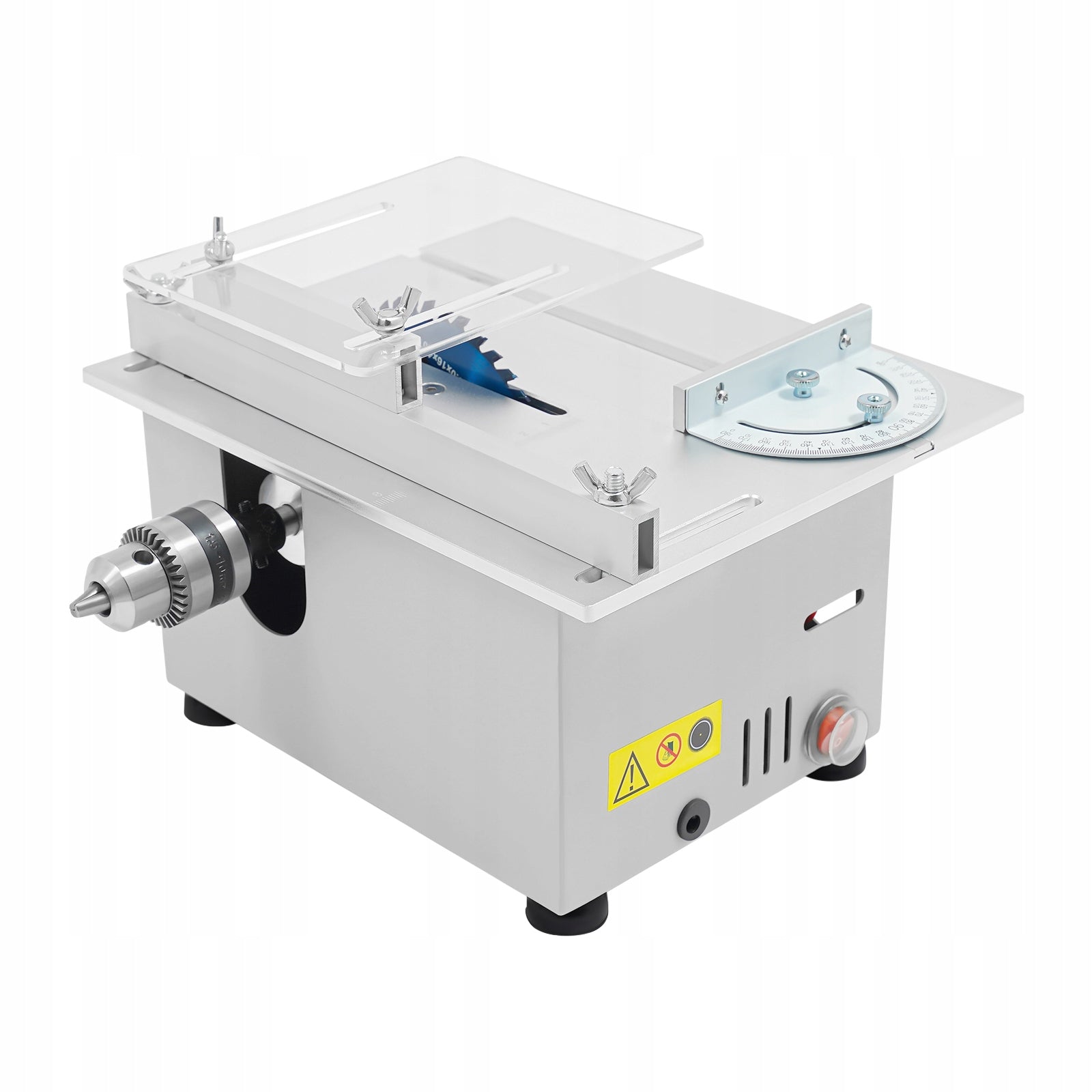 96W Mini Table Saw 7 Gears Adjustable Variable Speed Table Saw