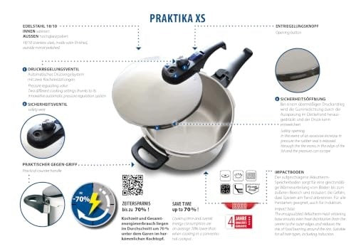 99388 PRACTICE PRESSURE COOKER XS 2 7 LITERS Brand ELO