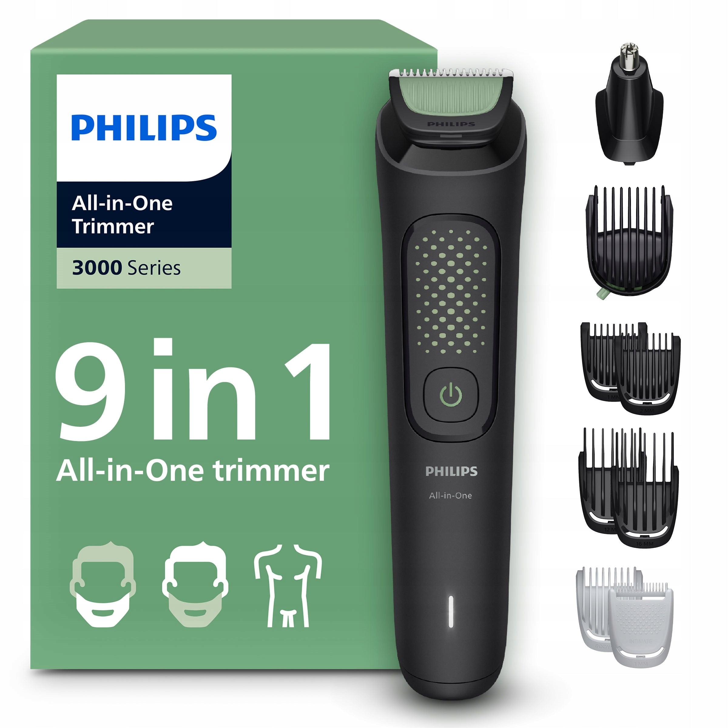 9in1 Trimmer Machine with Body Caps Series 3000 Philips MG3946/15