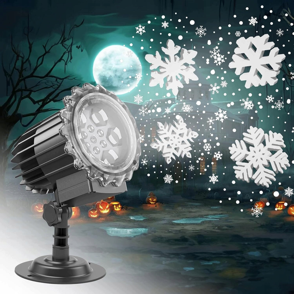 9w Dynamic Snowflake LED Lamp, Snowflake Projection Lamp Manufacturer code Projektor świąteczny
