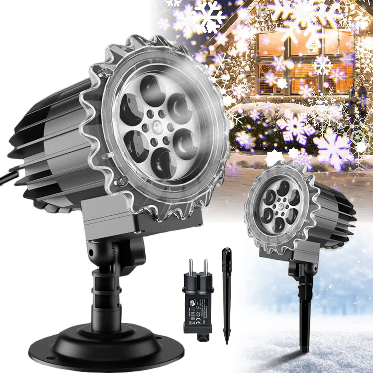 9w Dynamic Snowflake LED Lamp, Snowflake Projection Lamp