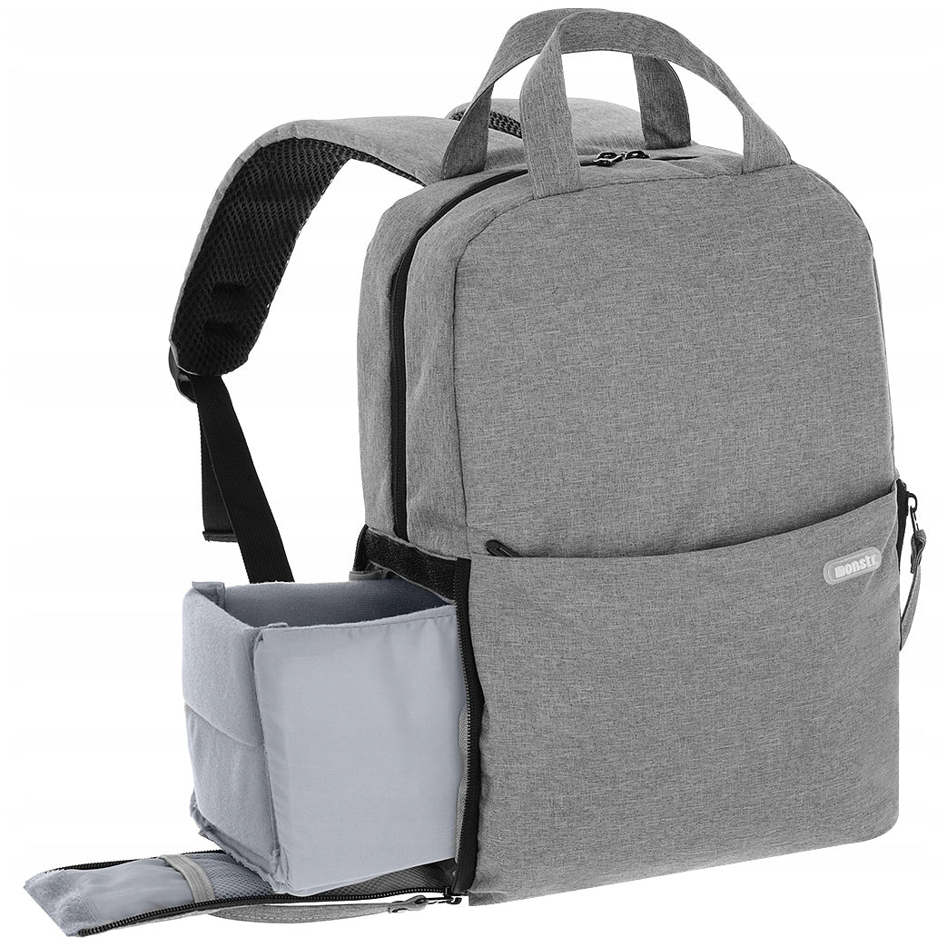 A small MONSTR UFF photography backpack for a tablet camera, a drone Packaging status original