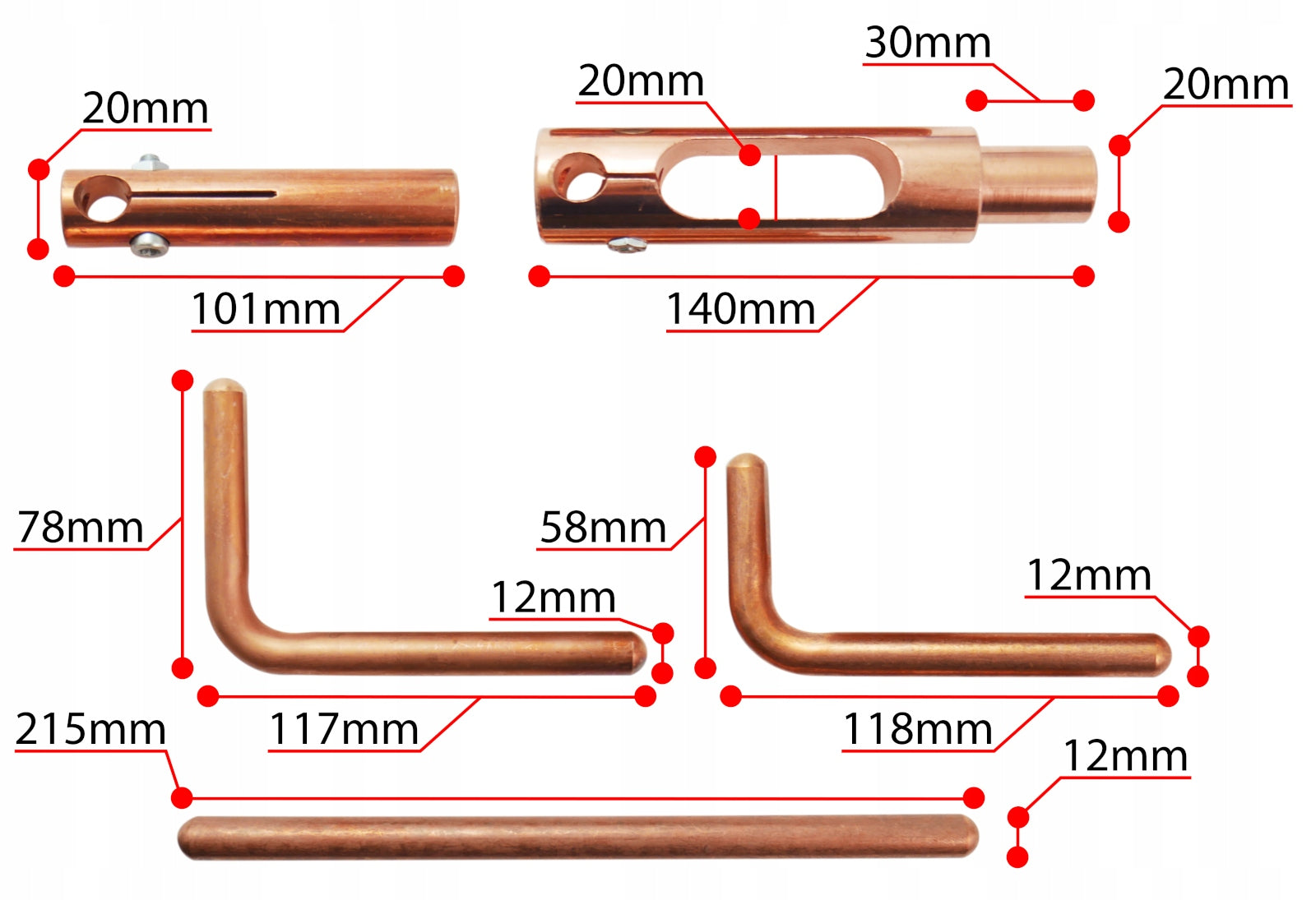 A5 803159 L=140mm Arms with mi electrode for TELWIN forceps welding machine Batteries included no