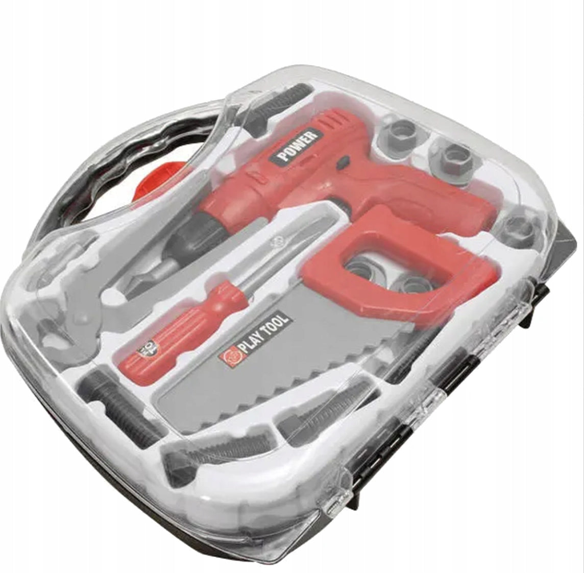 AA Battery Operated Drill Tool Kit in Baby Case Play Tool Brand no brand