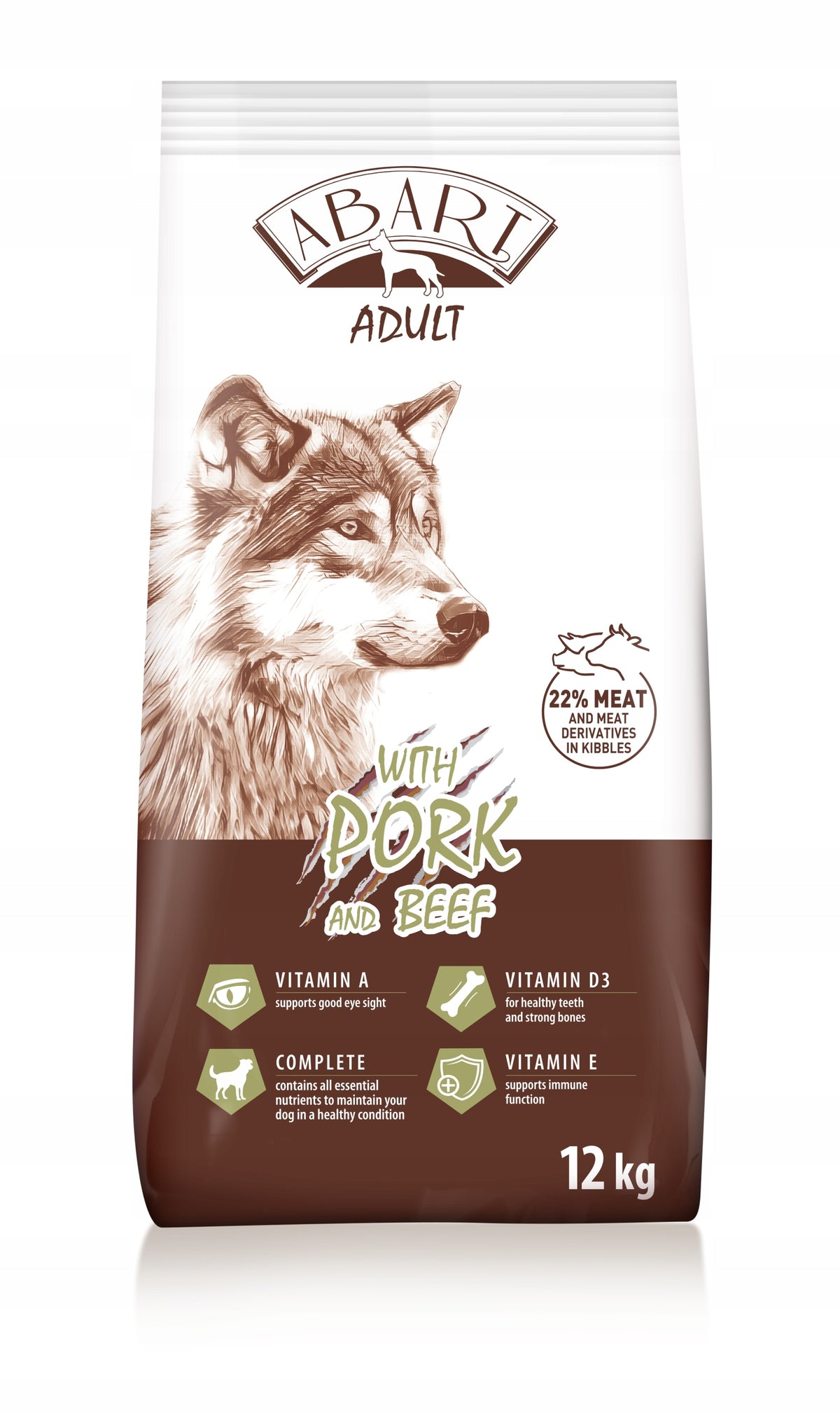 ABART Dog 12 kg – Beef and Pork Delicious, balanced – New taste!