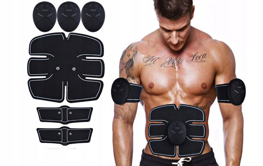 ABDOMINAL MUSCLE ELECTROSTIMULATOR BACK BUTTOCKS LEG MASSAGER 3in1 Manufacturer code E488