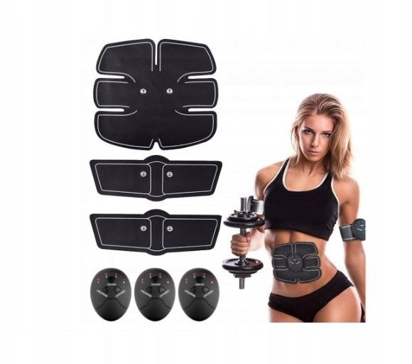 ABDOMINAL MUSCLE ELECTROSTIMULATOR BACK BUTTOCKS LEG MASSAGER 3in1 Packaging status original