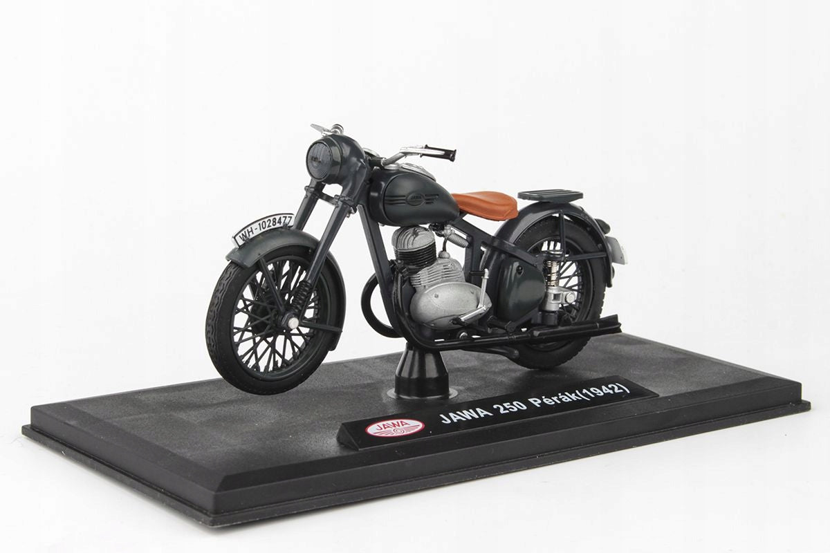 ABREX - Jawa 250 Pérák (1942) 1:18 - Šedá Tmavá - Prototyp Packaging status original