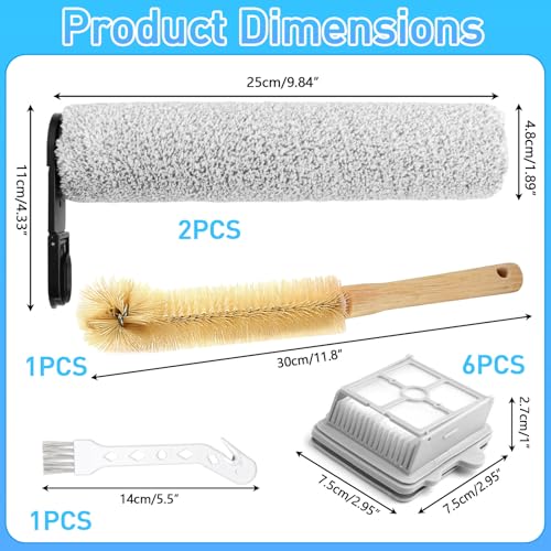ACCESSORIES ROBOROCK F25 BRUSHES HEPA FILTER REPLACEMENT KIT FOR HOME Capacity 1 l