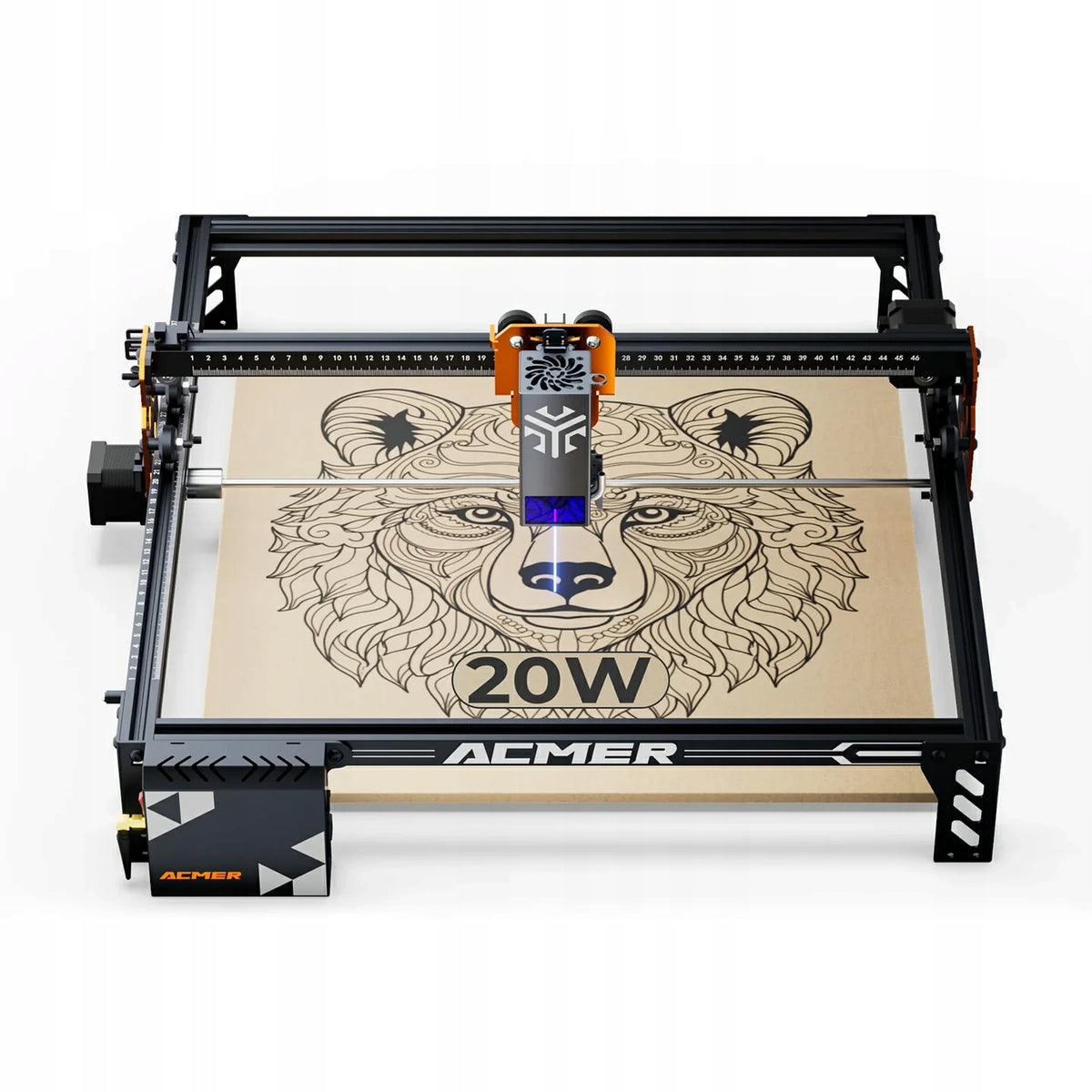 ACMER P1S Pro 20W Laser Engraver 380x350mm Engraving & Cutting App Control