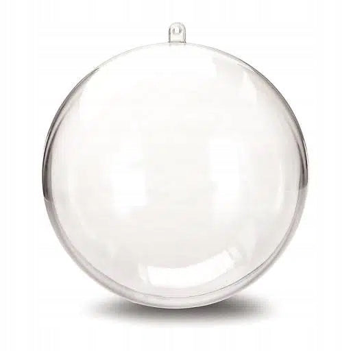ACRYLIC BAUBLE BALL 10 cm 12 pcs DECORATION CRAFTS DIY CHRISTMAS TREE EAN (GTIN) 5905602011858