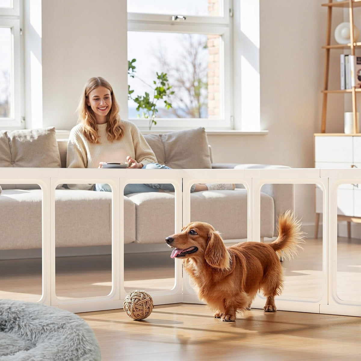 ACRYLIC PLAYPEN FOR DOG 10 PANELS 61 CM HIGH TRANSPARENT Manufacturer code B0F249HVLP