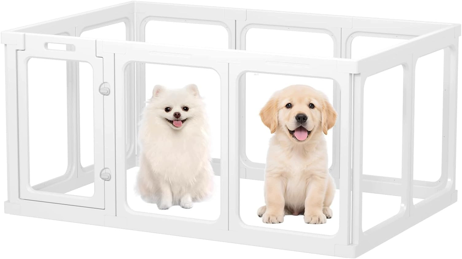 ACRYLIC PLAYPEN FOR DOG 10 PANELS 61 CM HIGH TRANSPARENT