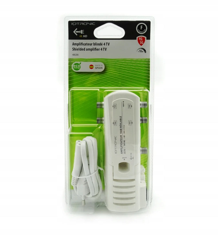 ACTIVE SPLITTER Home Amplifier IOTRONIC 5G 1/4 Televes 480286 4TV