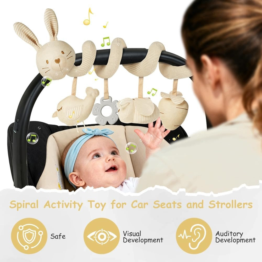 ACTIVITY SPIRAL FOR CAR SEAT CRIB STROLLER WITH RATCHETS 0M+ Brand no brand