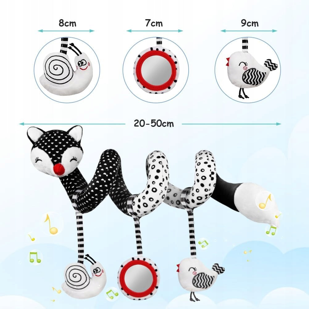 ACTIVITY SPIRAL FOR CAR SEAT CRIB STROLLER WITH RATCHETS 0M+ Packaging status original