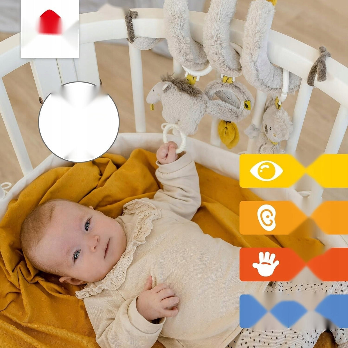 ACTIVITY SPIRALS AUSTRALIA STROLLER BABY TOY FOR FEELING AND GRASPING WITH Packaging status original