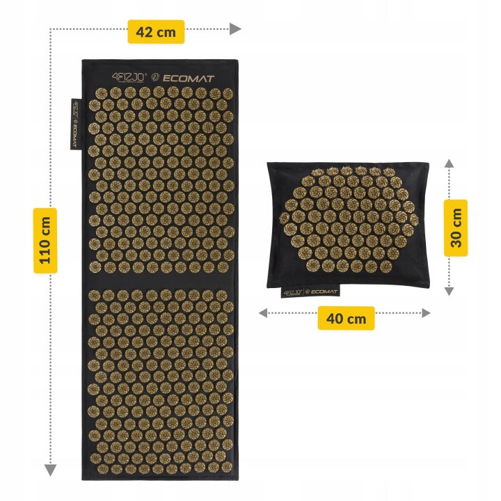 ACUPRESSURE MAT ECO WITH SPIKES HEALTH RELAXATION MASSAGE PILLOW BAG NEW Manufacturer code ACMECO01