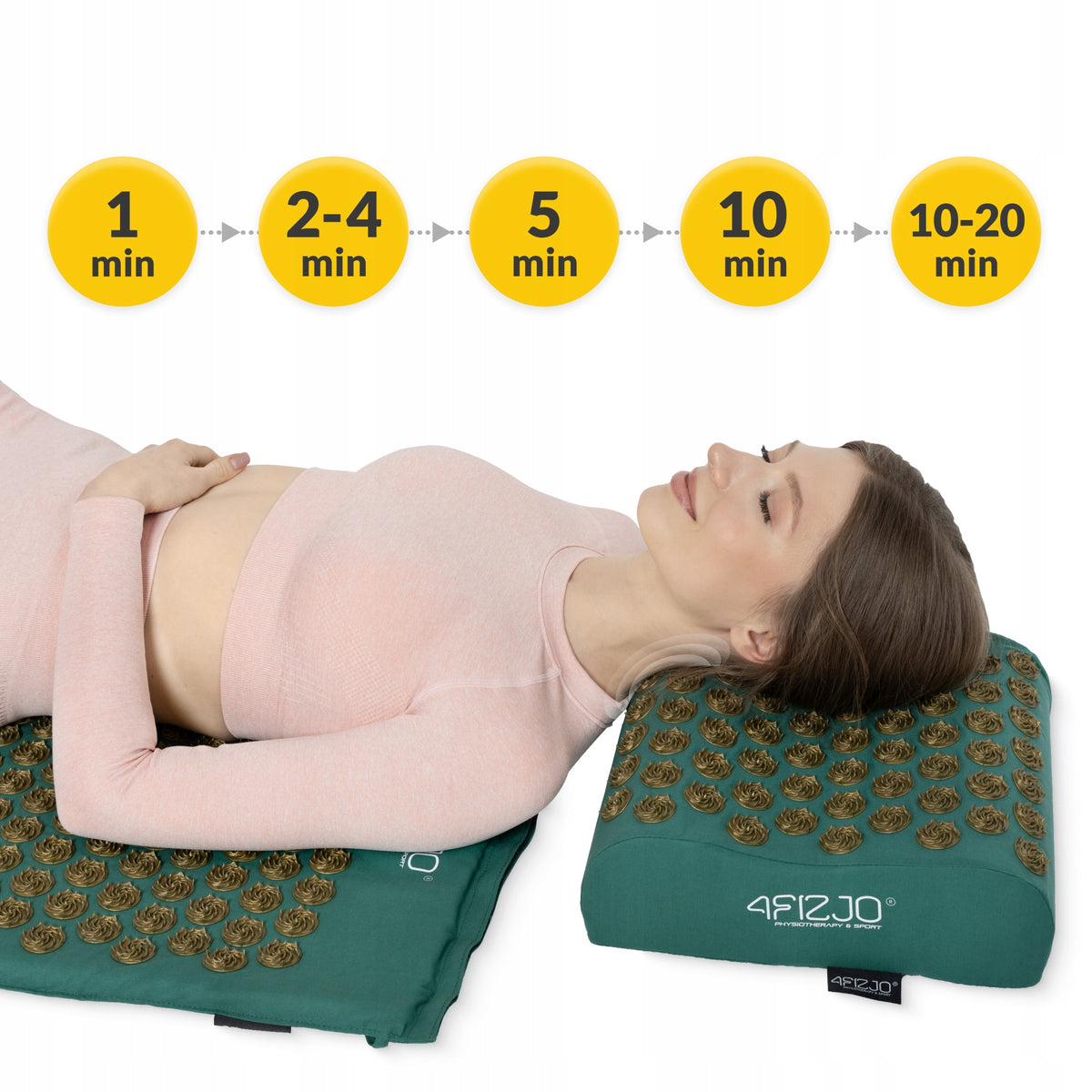 ACUPRESSURE MAT SPOT MASSAGE WITH SPIKES SET ERGONOMIC PILLOW Manufacturer code P-5907739315076
