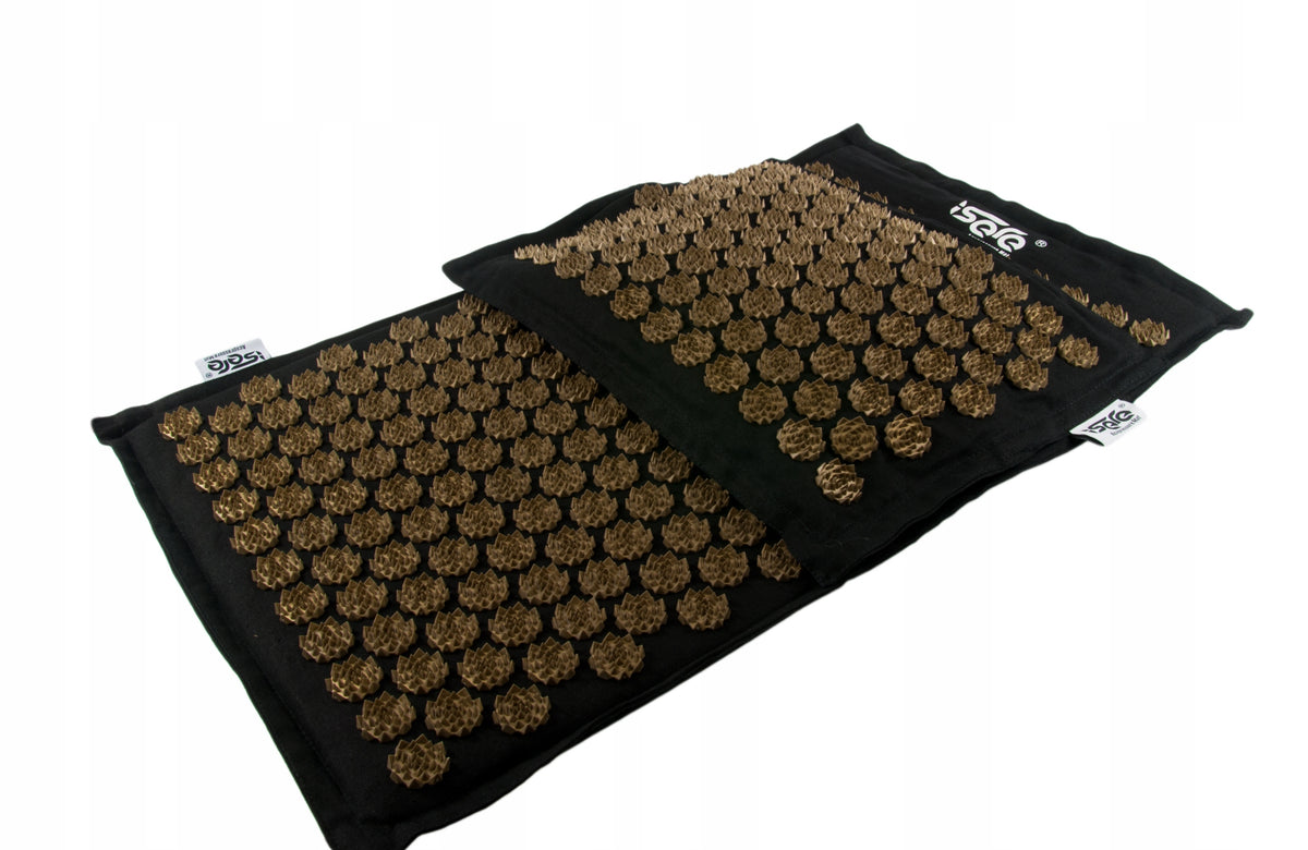 ACUPRESSURE MAT WITH SPIKES BLACK ECO ISERE Brand Isere