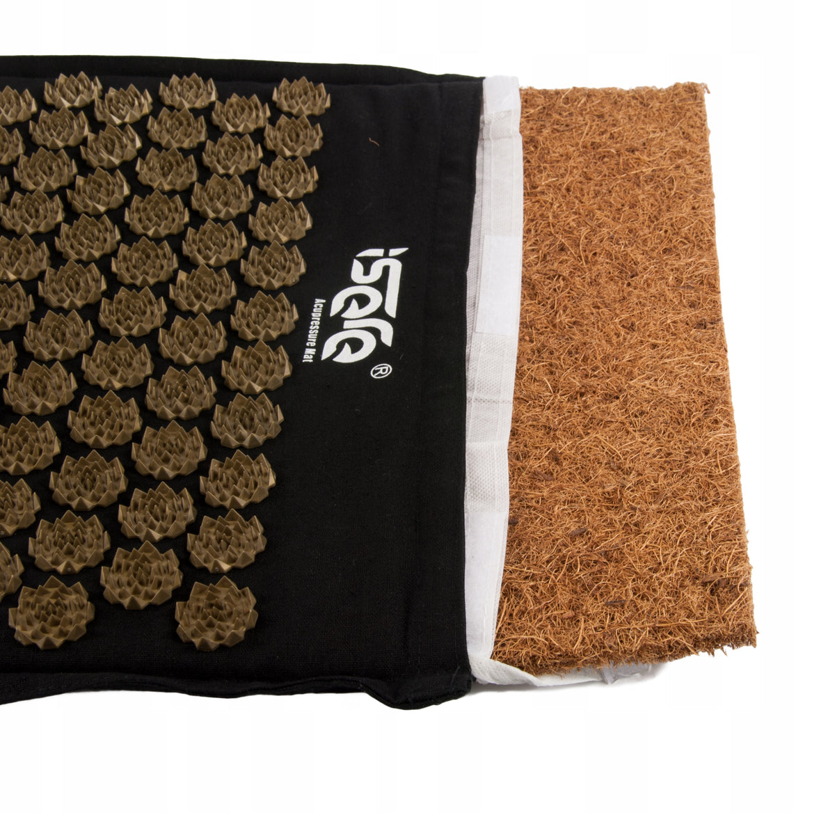 ACUPRESSURE MAT WITH SPIKES BLACK ECO ISERE Color black