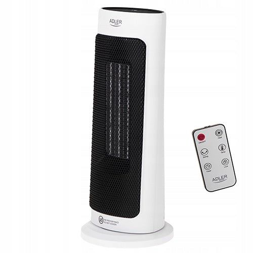 AD 7738 LED Ceramic Fan with Remote Control + Timer