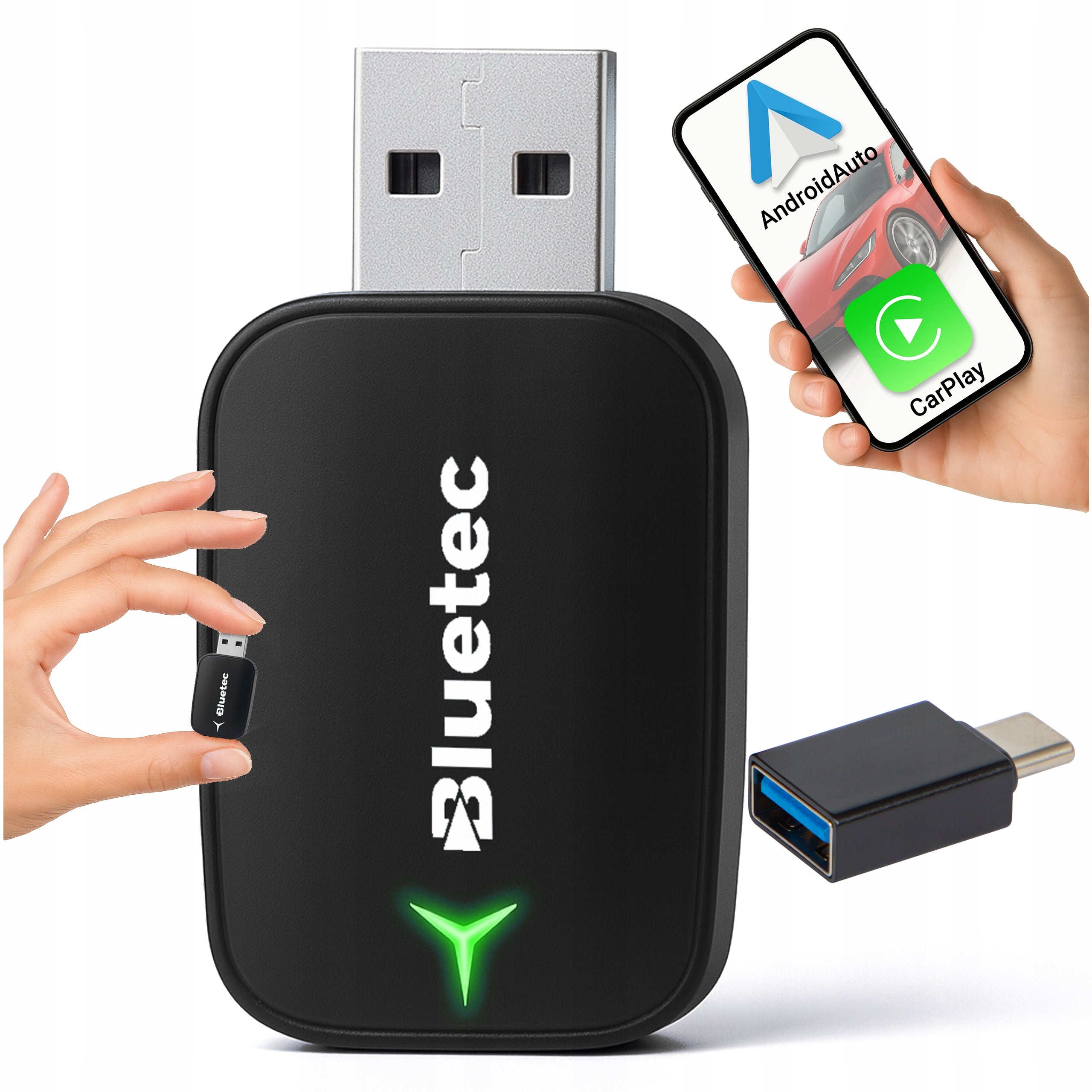 ADAPTER CARPLAY ANDROID AUTO WIRELESS MODULE WIFI BT 5.0 MINI USB Manufacturer code 78-457#
