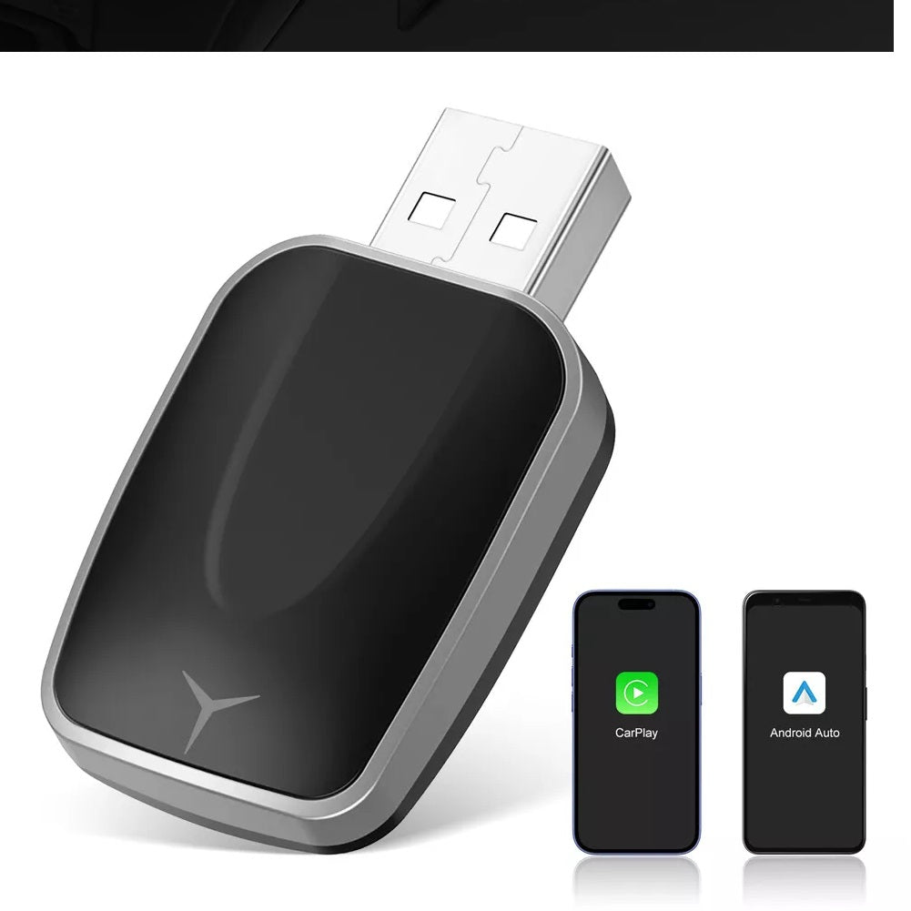 ADAPTER CARPLAY ANDROID AUTO WIRELESS WFI BT FOR IOS ANDROID +USB-C Brand Kopier