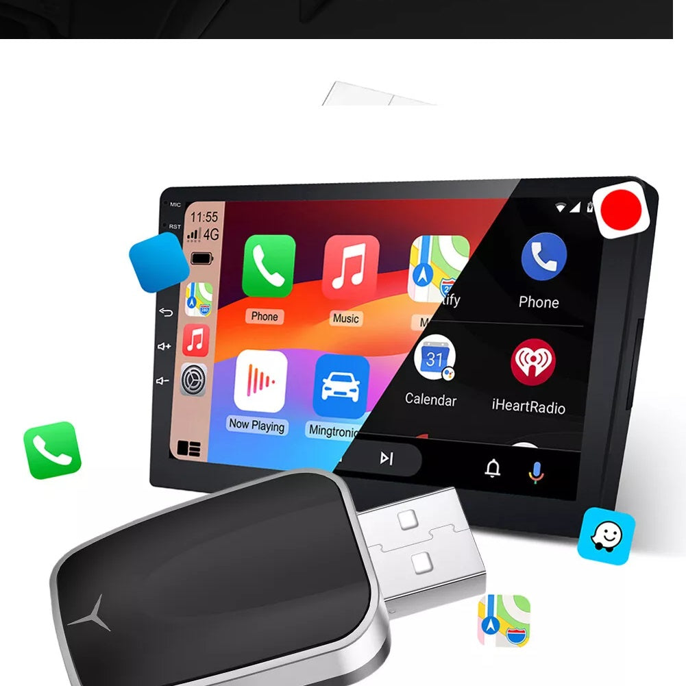 ADAPTER CARPLAY ANDROID AUTO WIRELESS WFI BT FOR IOS ANDROID +USB-C Manufacturer code 06383