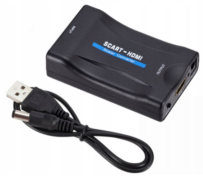 ADAPTER CONVERTER SCART TO HDMI AV EURO HD EURO