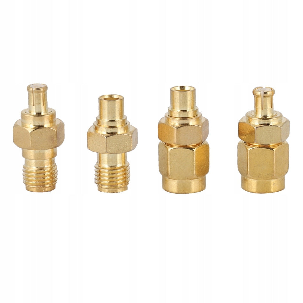 ADAPTER FOR MCX PLUG TO SMA SOCKET FOR CABLE AND RADIO ANTENNAS 50OM 4PCS
