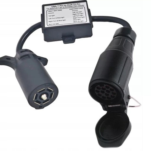 ADAPTER HOOK SOCKET WITH USA 7PIN TO EU 13PIN CABLE EUROPE SOCKET Packaging status original