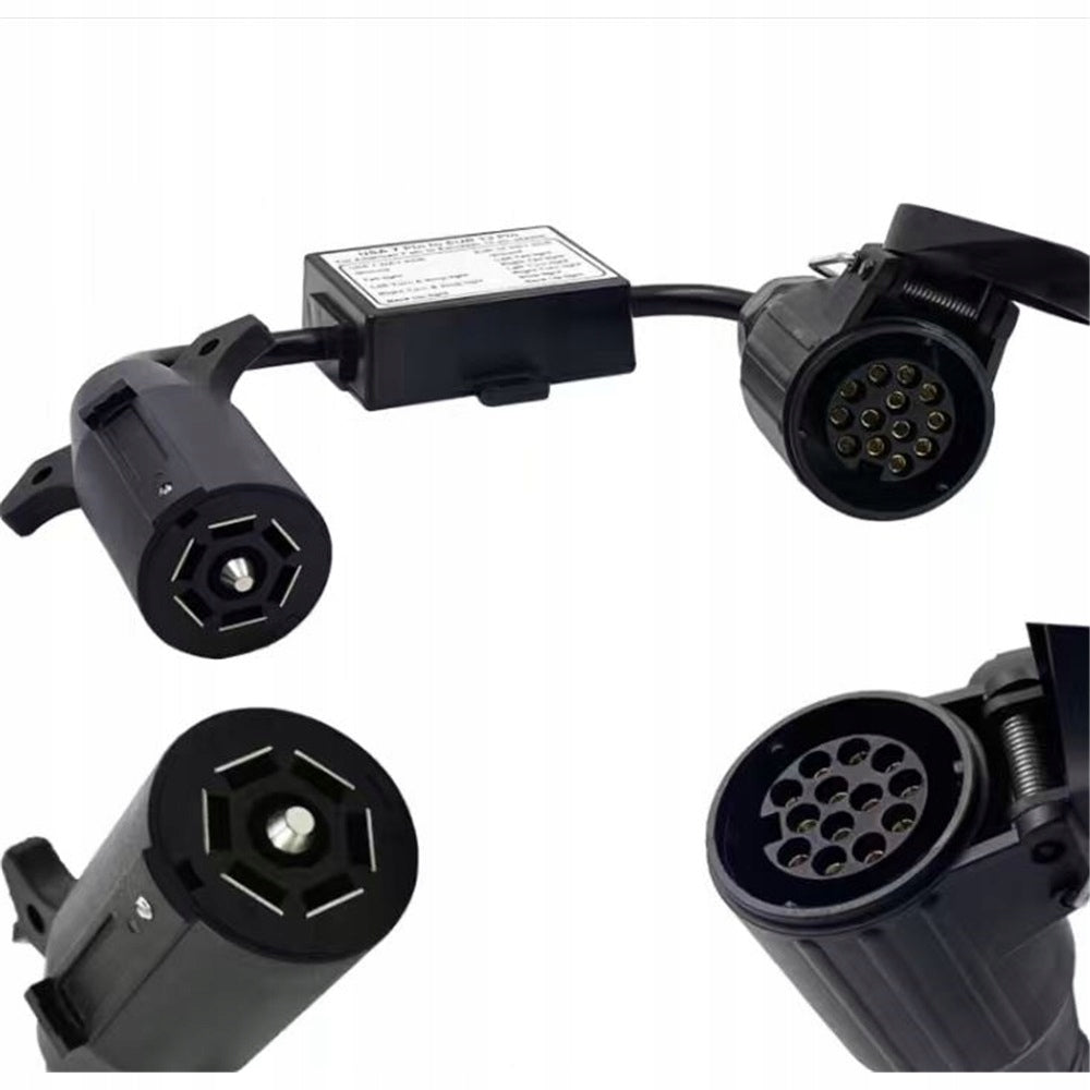 ADAPTER HOOK SOCKET WITH USA 7PIN TO EU 13PIN CABLE EUROPE SOCKET