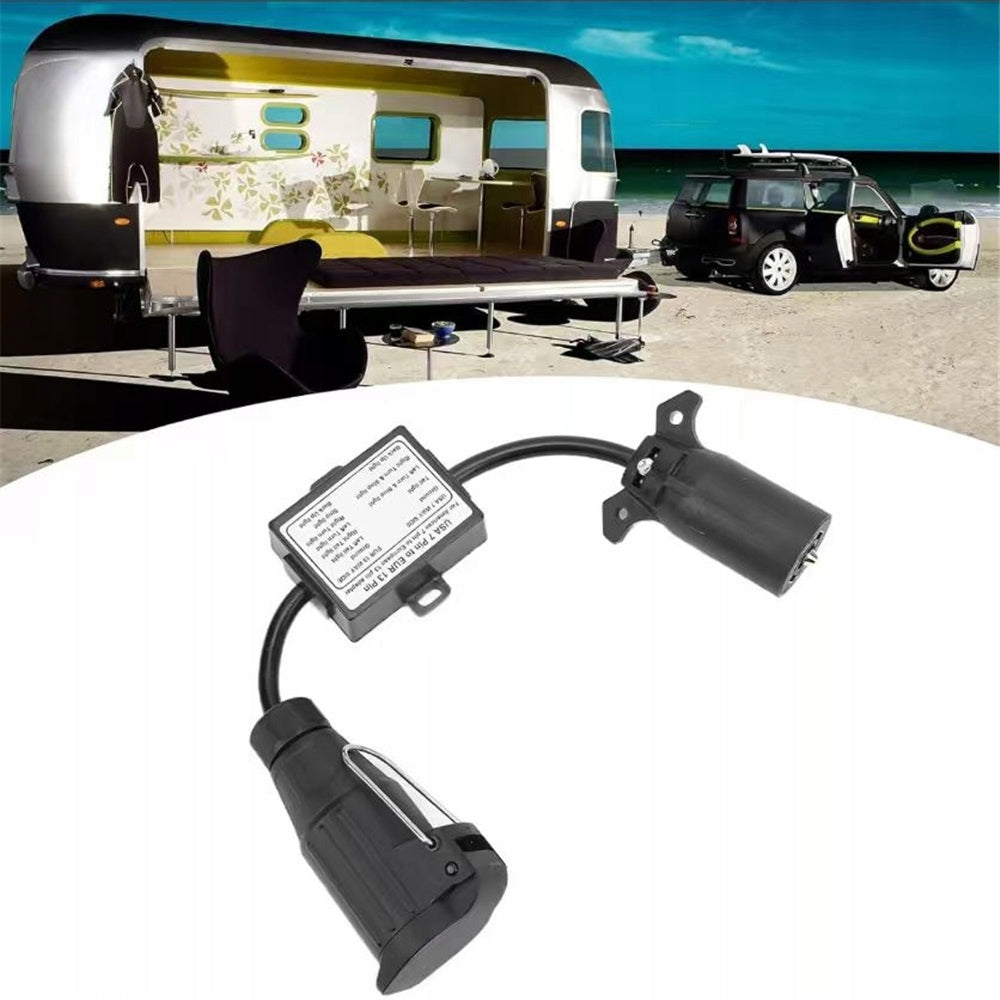 ADAPTER USA 7-PIN TO EU 13-PIN TO HOOK / TRAILER SOCKET Kind 7 PIN 13 PIN